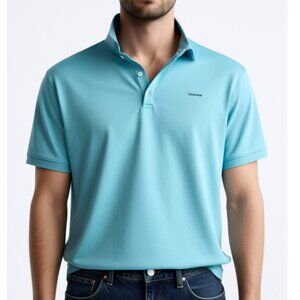 Calvin Klein Liquid Touch Polo Shirt Size Medium